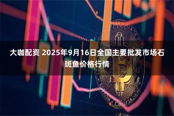 大咖配资 2025年9月16日全国主要批发市场石斑鱼价格行情